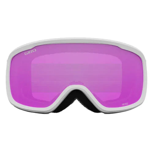 Snow Goggles MOXIE GIRO White Grey Chute /Amber Pink + Yellow (2 x Lenses)