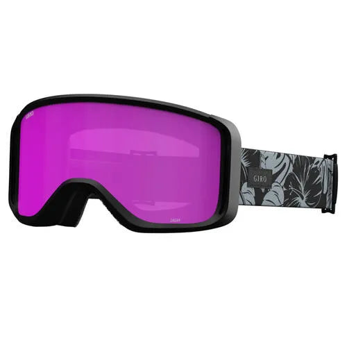 Snow Goggles SAGEN GIRO Black Grey Botanical / Amber Pink + Yellow Lenses
