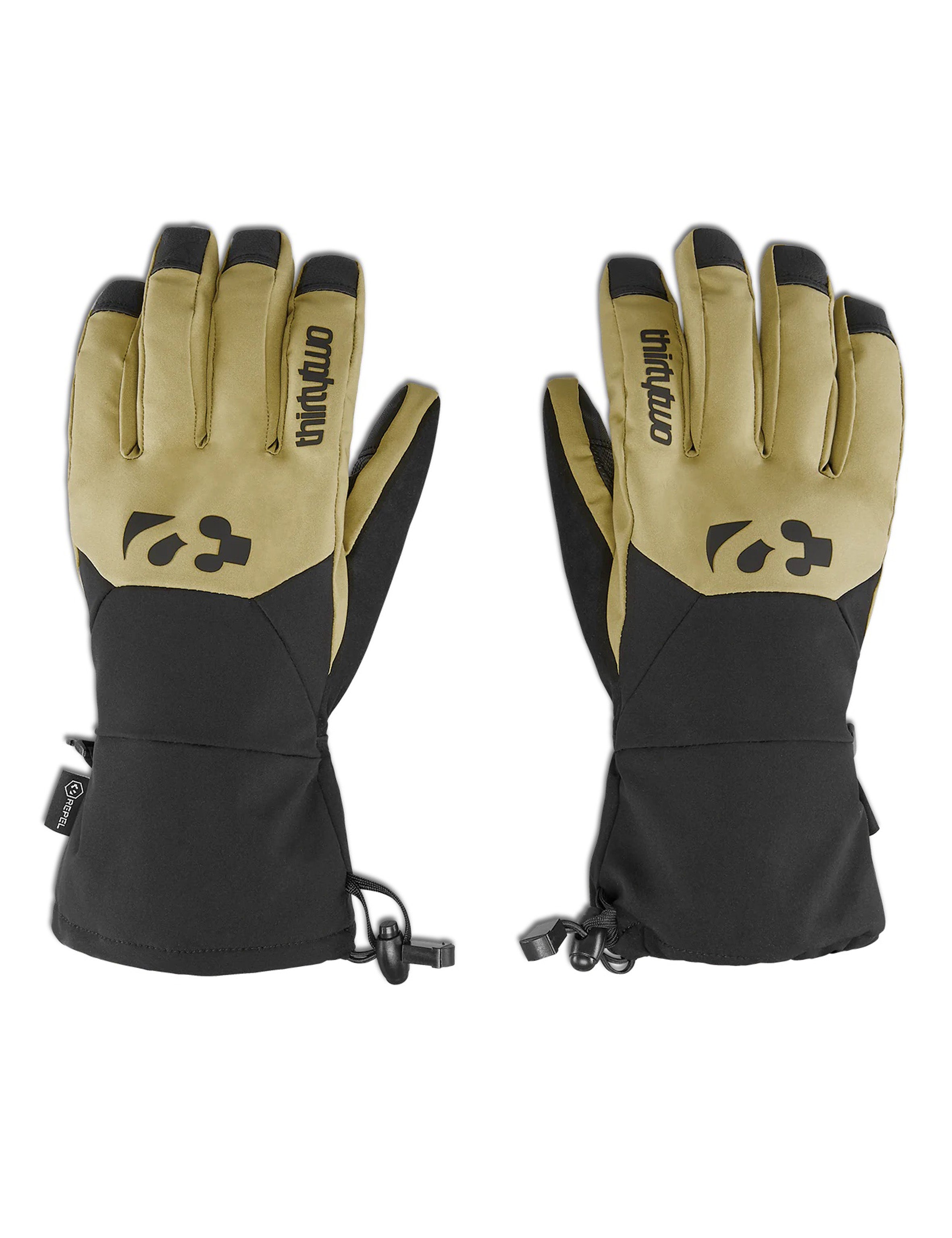 Snow Glove THIRTYTWO Lashed Glove- Khaki