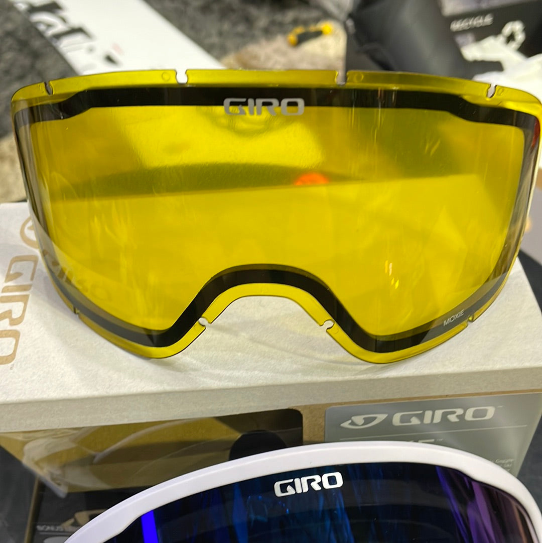 Snow Goggles MOXIE GIRO White / Grey Cobalt + Yellow (2X LENSE)