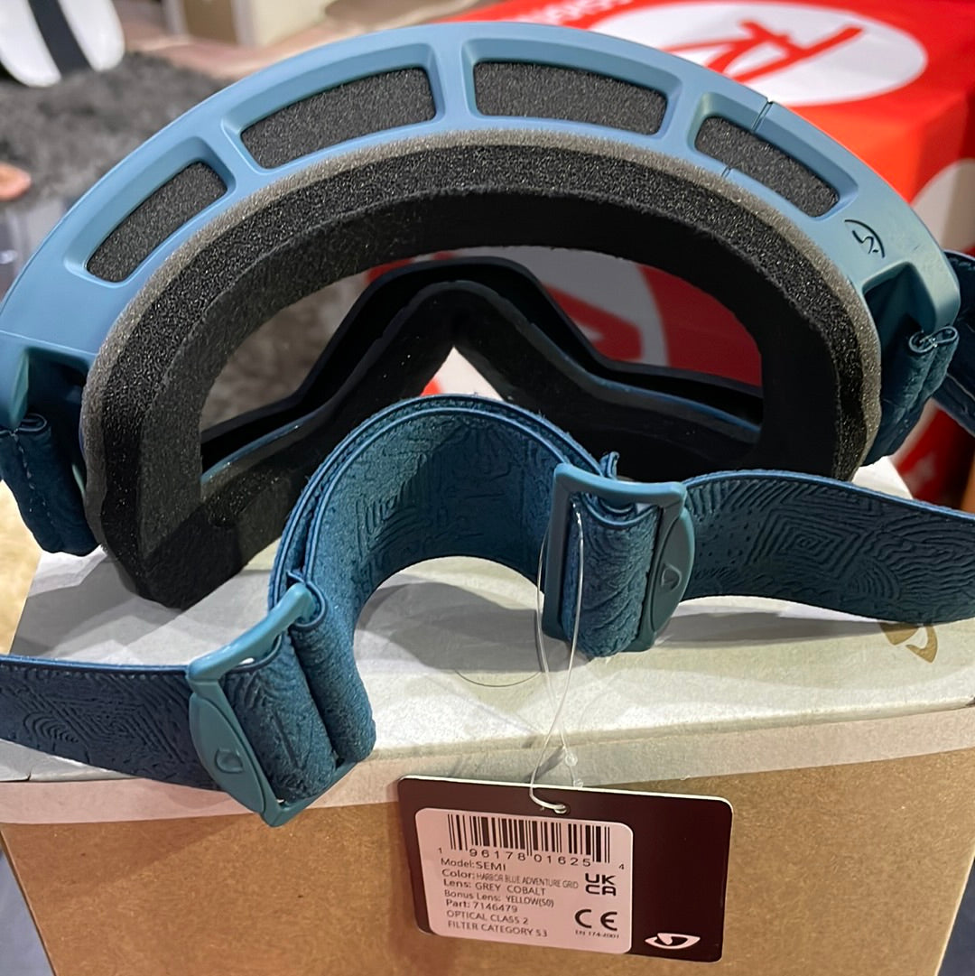 Snow Goggles SEMI GIRO Harbour Blue/ Grey Cobalt + Yellow