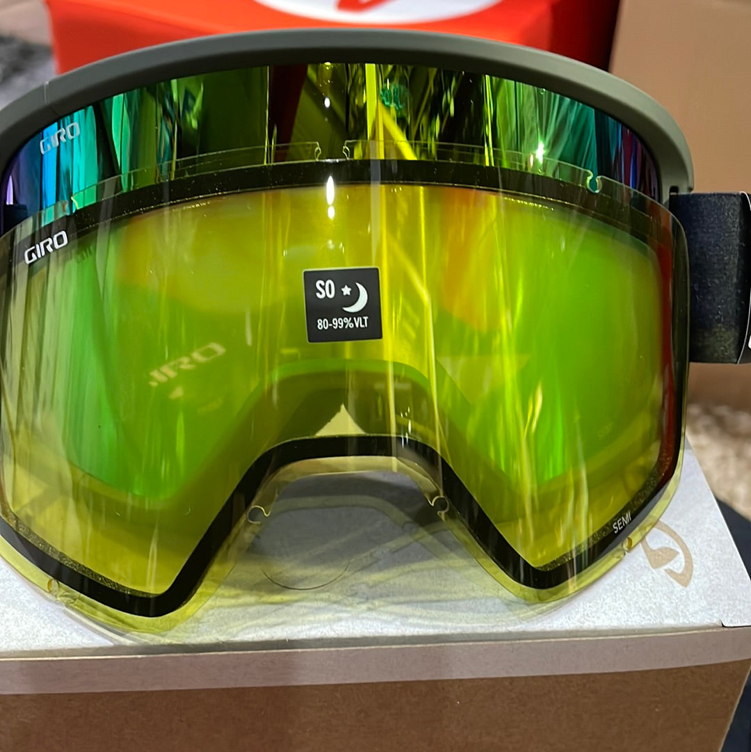 Snow Goggles SEMI GIRO Trail Green Cloud Dust / London Green + Yellow