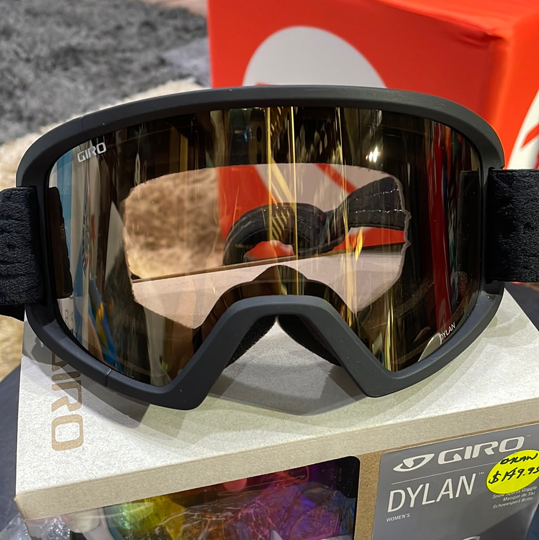 Snow Goggles DYLAN GIRO Black Flake / Amber Gold + Yellow (2 X LENSE)