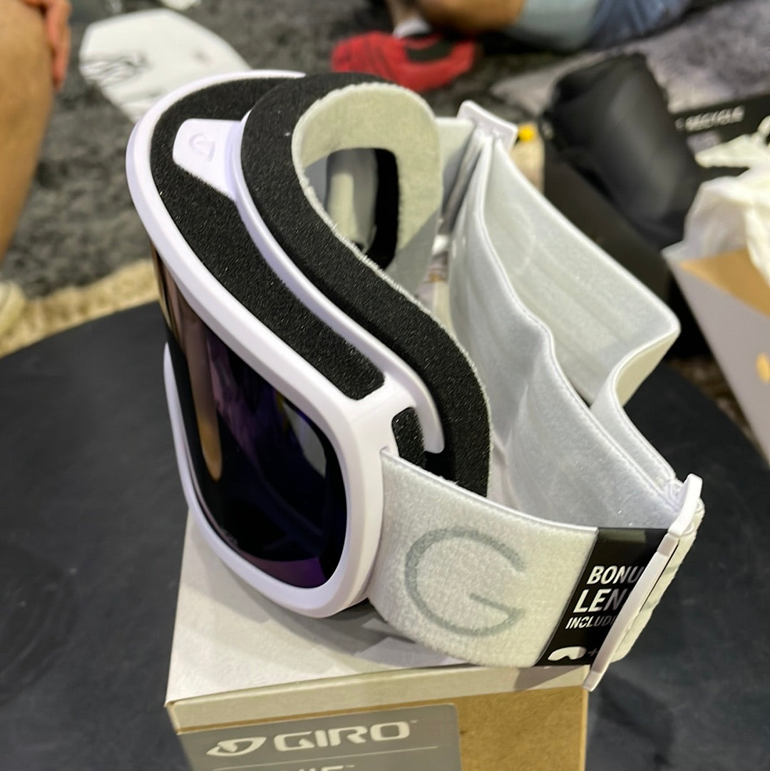 Snow Goggles MOXIE GIRO White / Grey Cobalt + Yellow (2X LENSE)