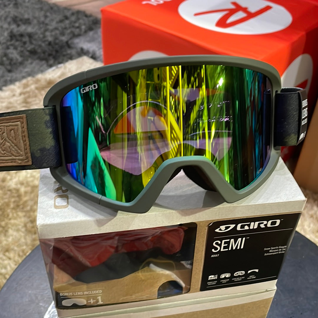 Snow Goggles SEMI GIRO Trail Green Cloud Dust / London Green + Yellow