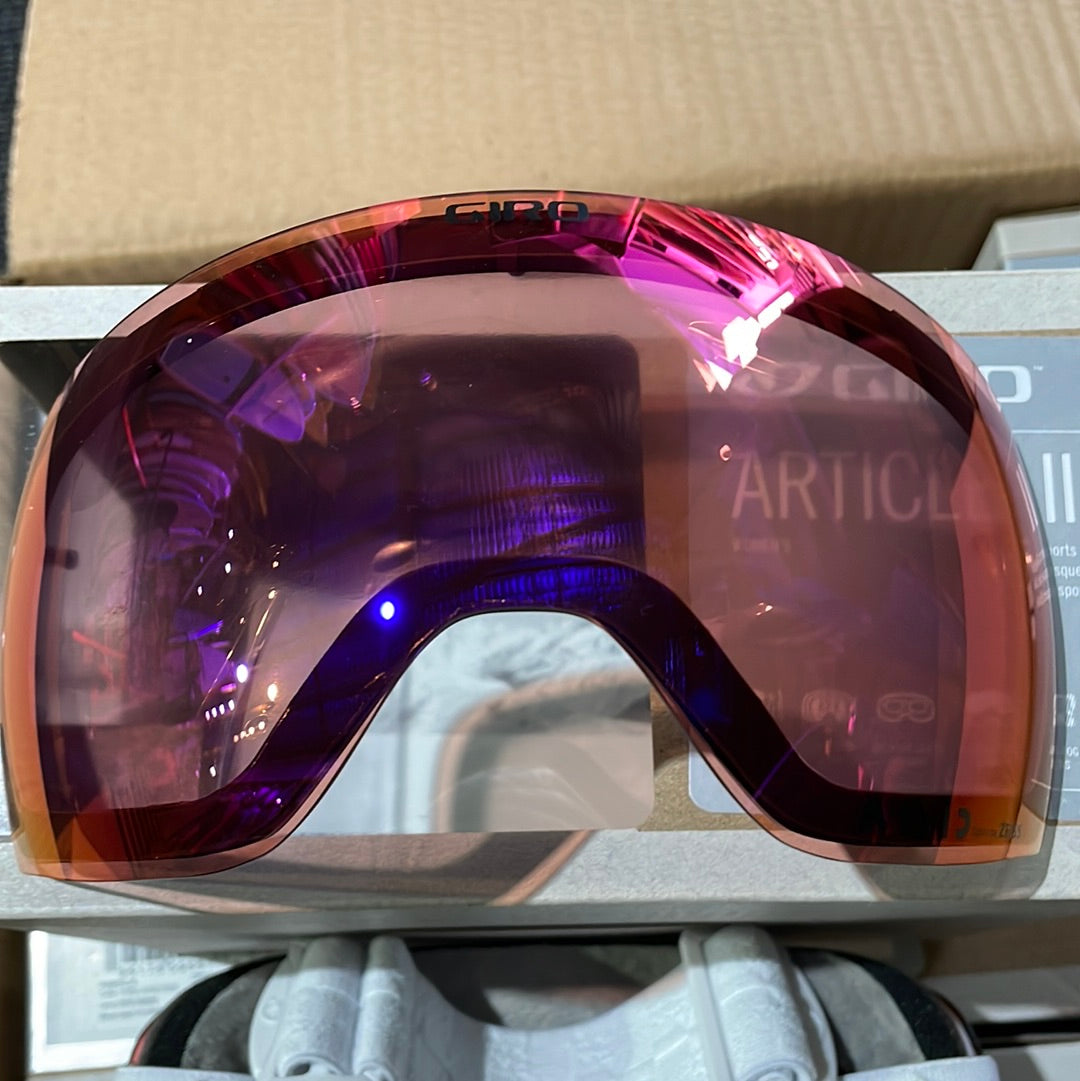 Snow Goggles ARTICLE II GIRO Rails White / Pink + Infrared (2 X lenses)