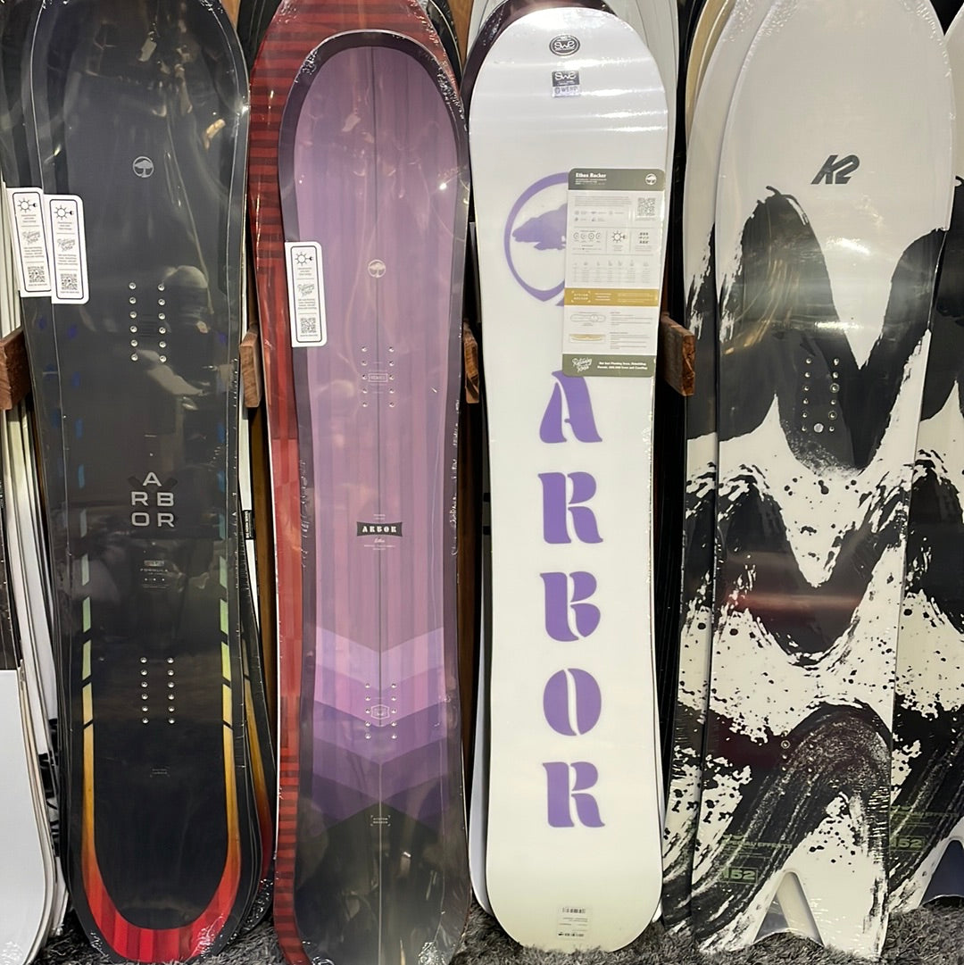 ARBOR ETHOS WOMENS SNOWBOARD 2024 PURPLE - SHOP PHOTO