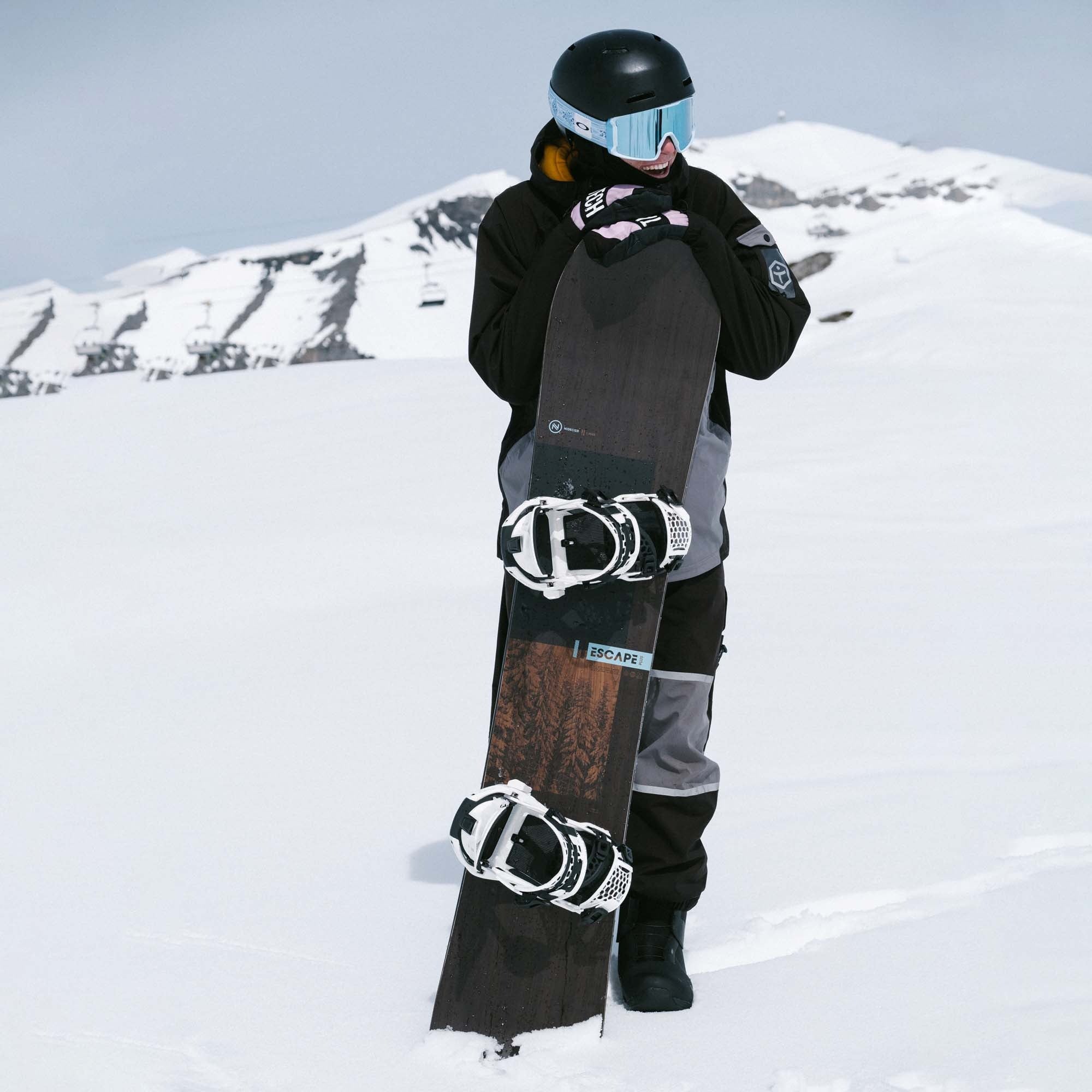 Snowboard Bindings Nidecker SUPERMATIC Bindings - White 2026