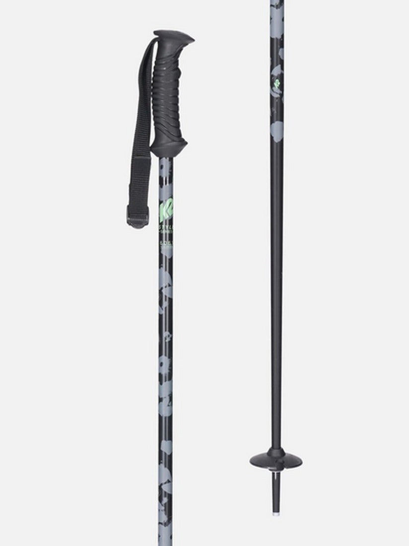 Ski Poles K2 Style, Aluminum Ski Poles- Black