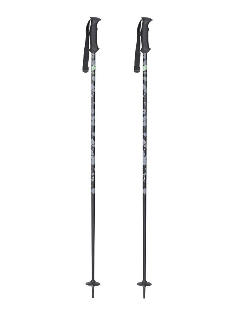 Ski Poles K2 Style, Aluminum Ski Poles- Black