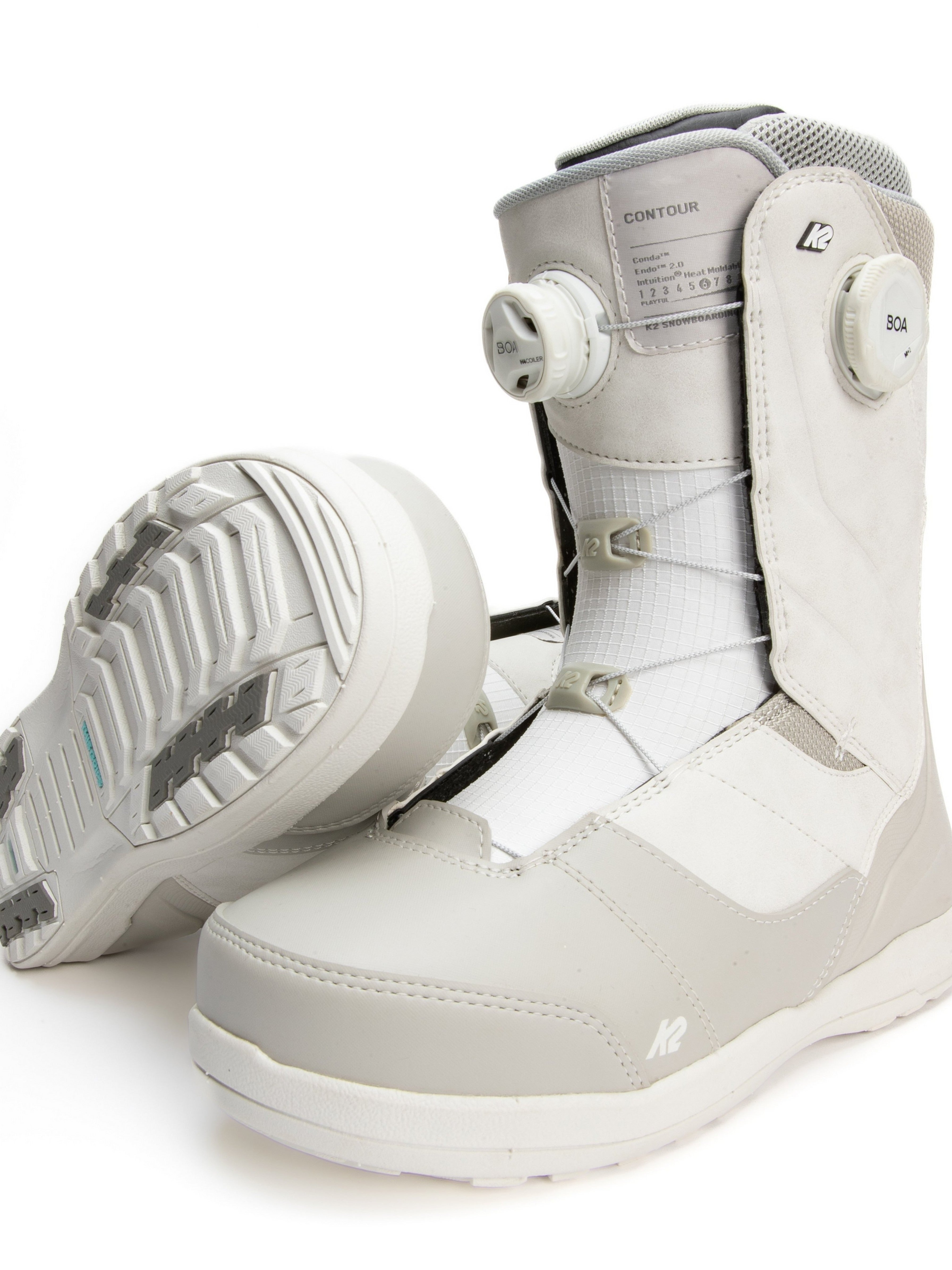 Snowboard Boots K2 CONTOUR Double Boa, Womens 2026 -Grey