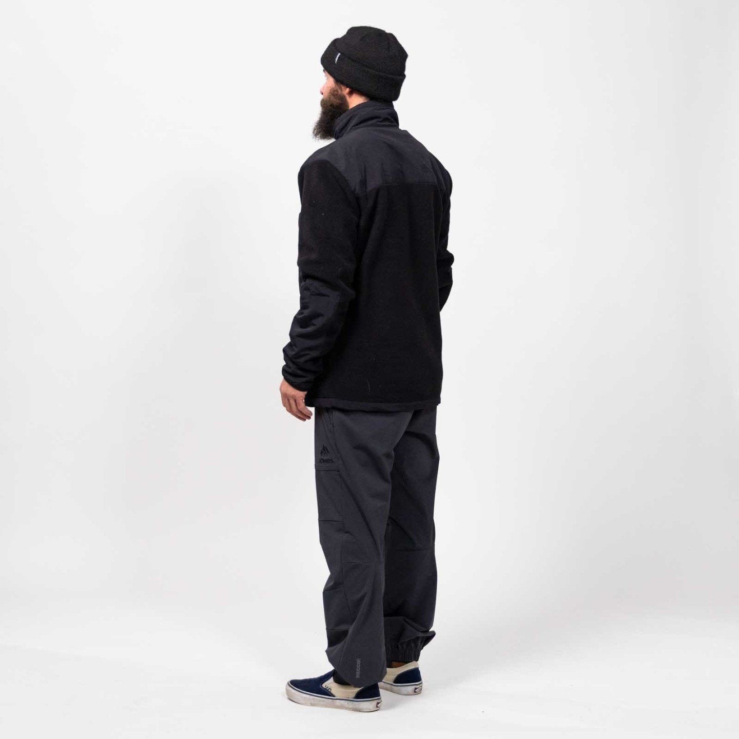 JONES Men's Base Camp Recycled Fleece Jacket- Stealth Black