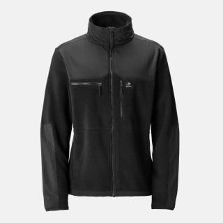 JONES Men's Base Camp Recycled Fleece Jacket- Stealth Black