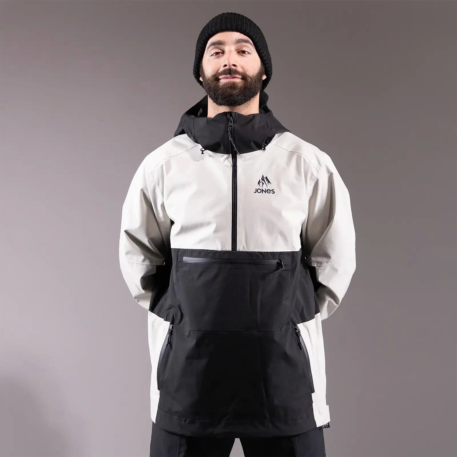Snow Jacket JONES Mountain Surf Mens Anorak, Smoke Grey 2025
