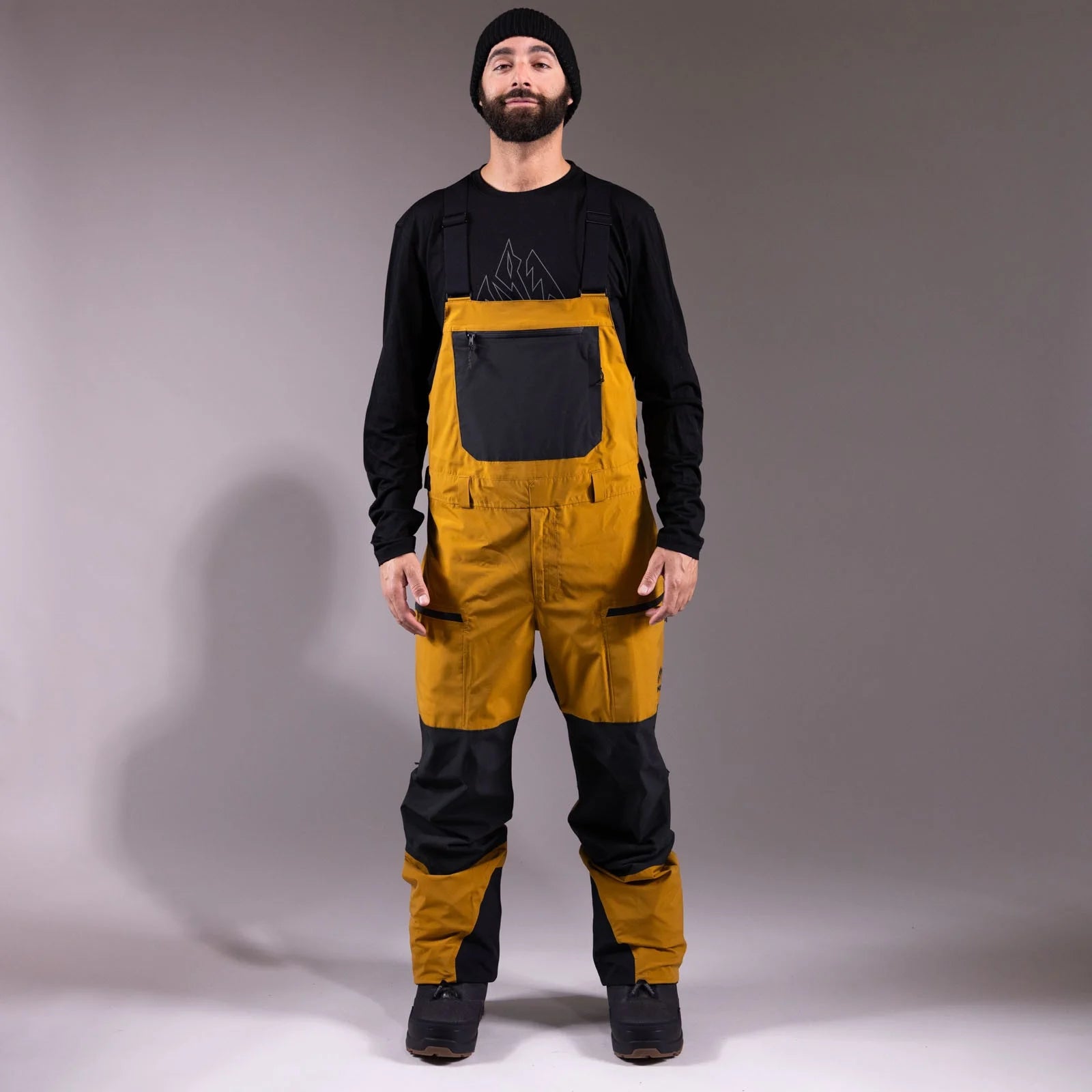 Snow Bib JONES Mountain Surf Bib, Mens- Sierra Brown