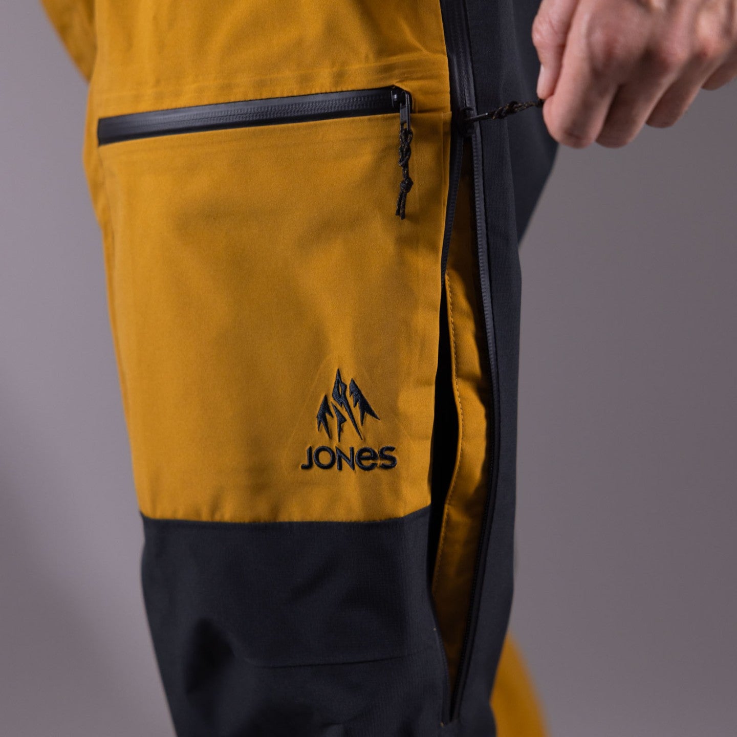 Snow Bib JONES Mountain Surf Bib, Mens- Sierra Brown