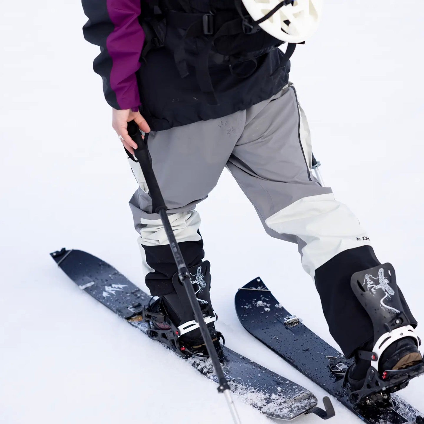 Snow Bib JONES Mountain Surf Bib, Mens- Grey Smoke
