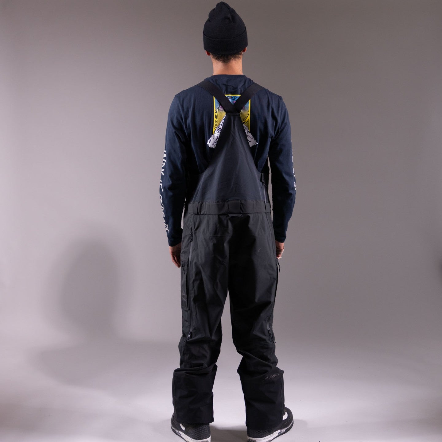 Snow Bib JONES Mountain Surf Bib, Mens-Stealth Black