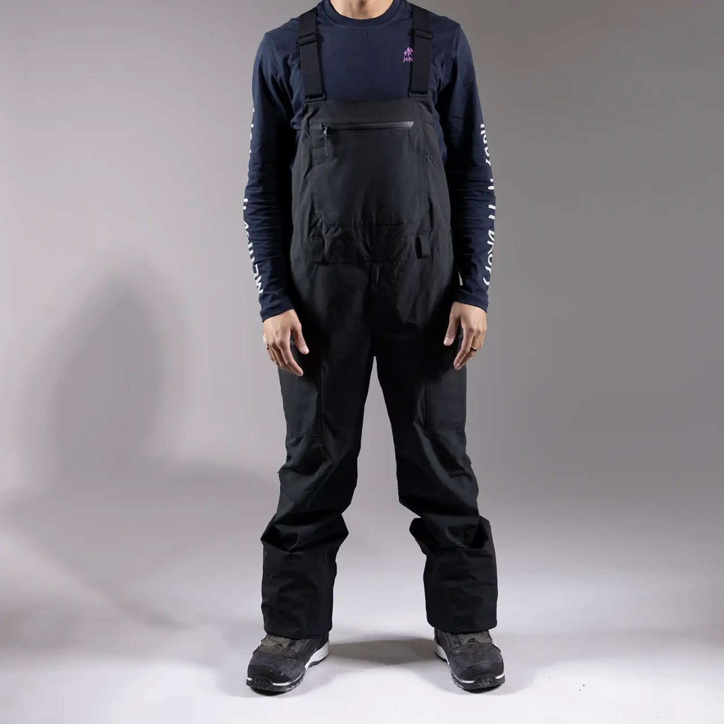 Snow Bib JONES Mountain Surf Bib, Mens-Stealth Black