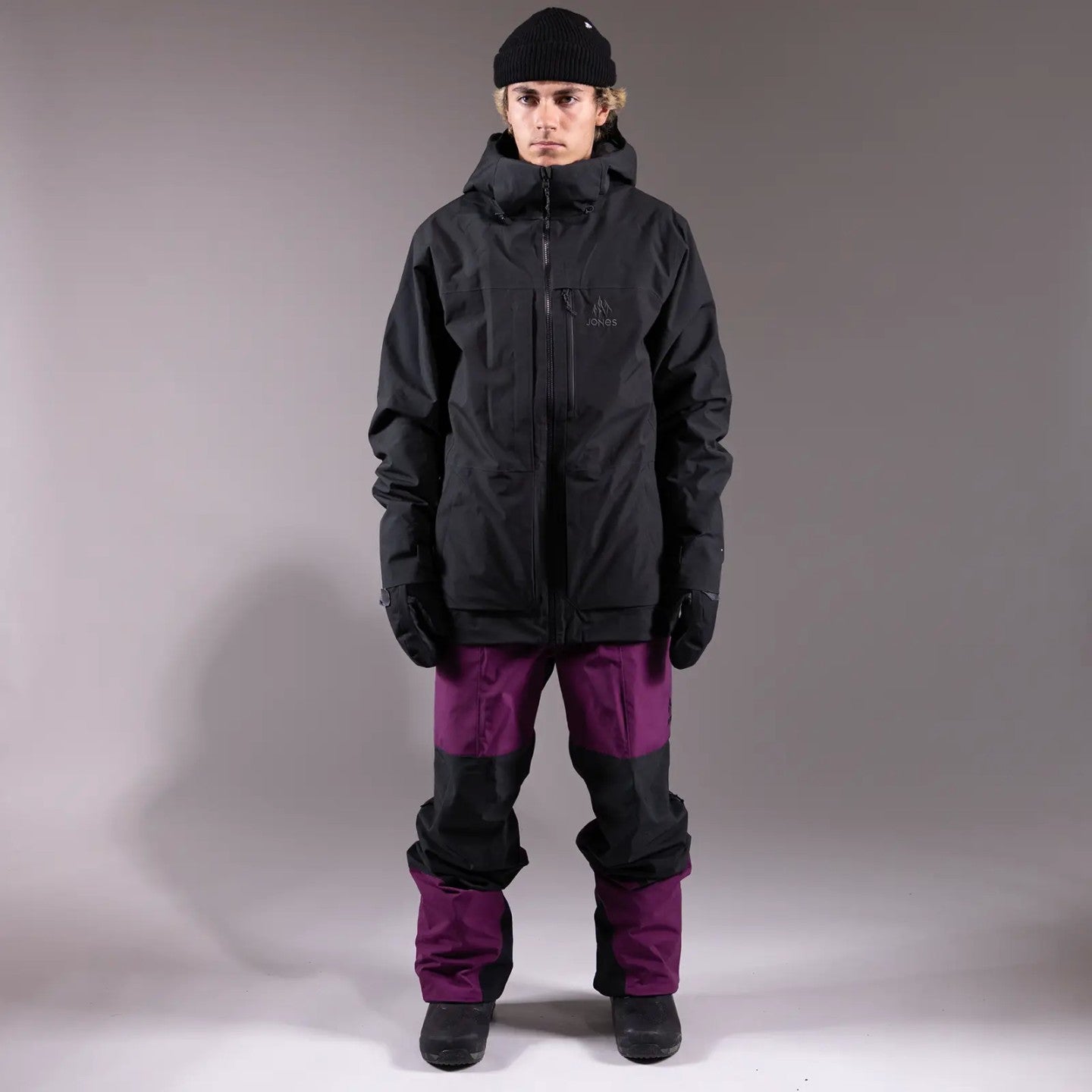 Snow Jacket JONES Mountain Surf Insulated Jacket- Mens, Black 2025