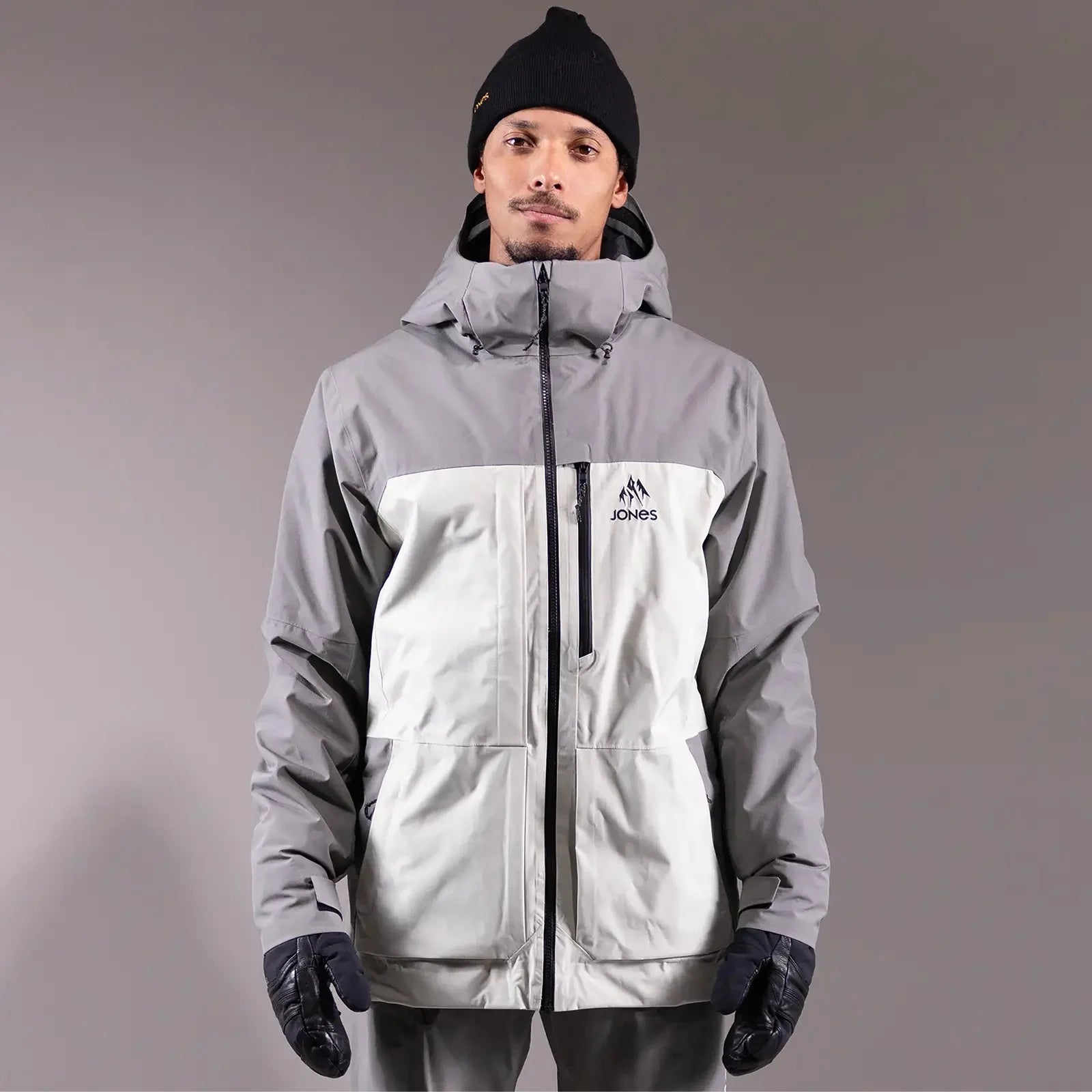 Snow Jacket JONES Mountain Surf Insulated Jacket- Mens, Smoke Grey 2025