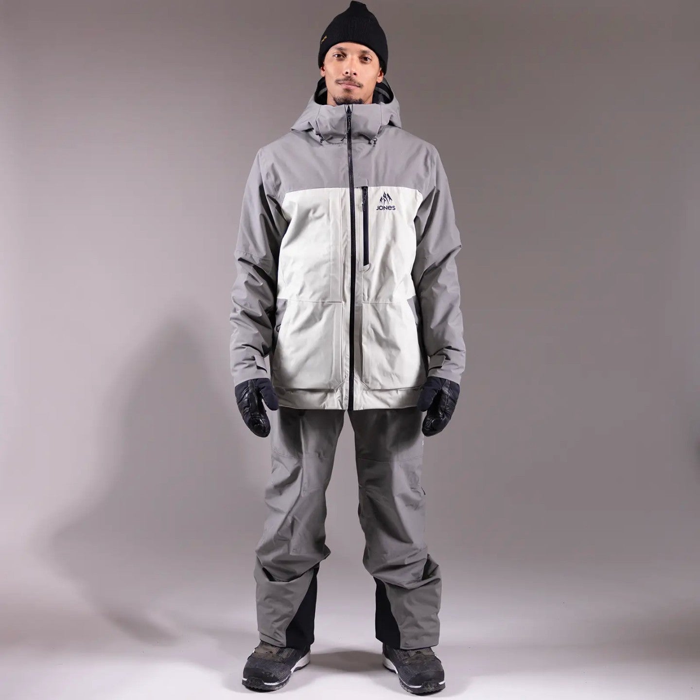 Snow Jacket JONES Mountain Surf Insulated Jacket- Mens, Smoke Grey 2025