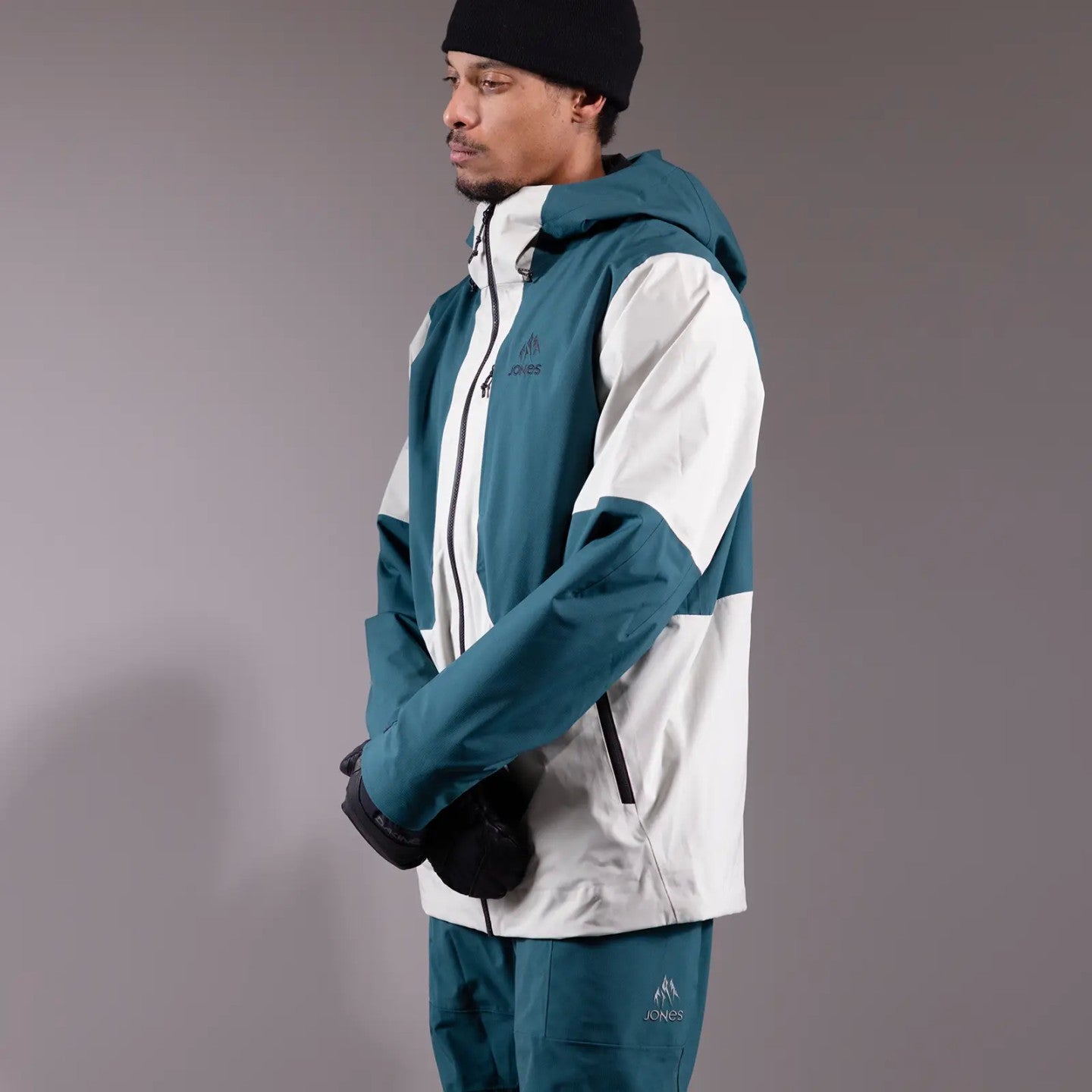 Snow Jacket JONES Mountain Surf Shell Jacket- Mens, Grey 2025