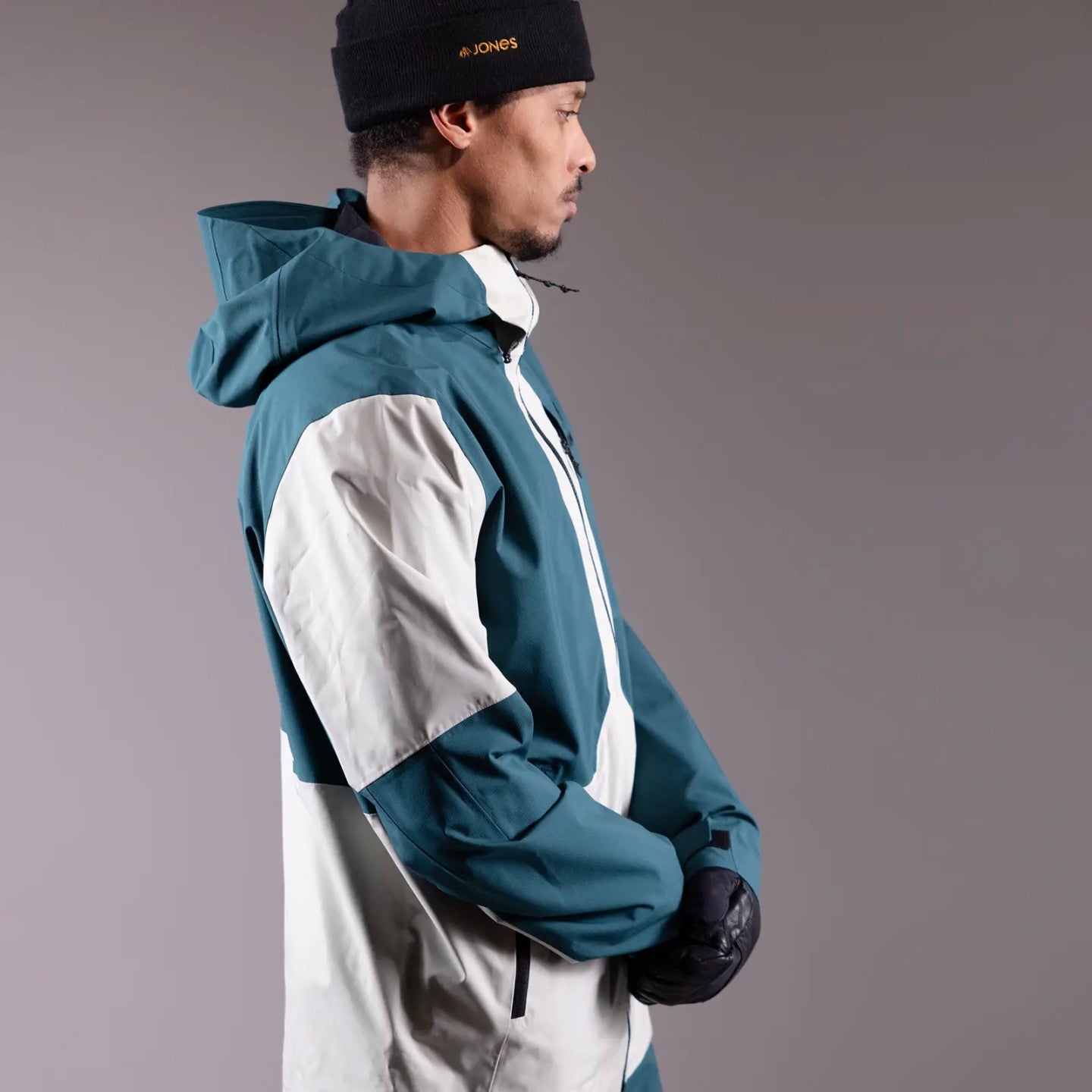 Snow Jacket JONES Mountain Surf Shell Jacket- Mens, Grey 2025