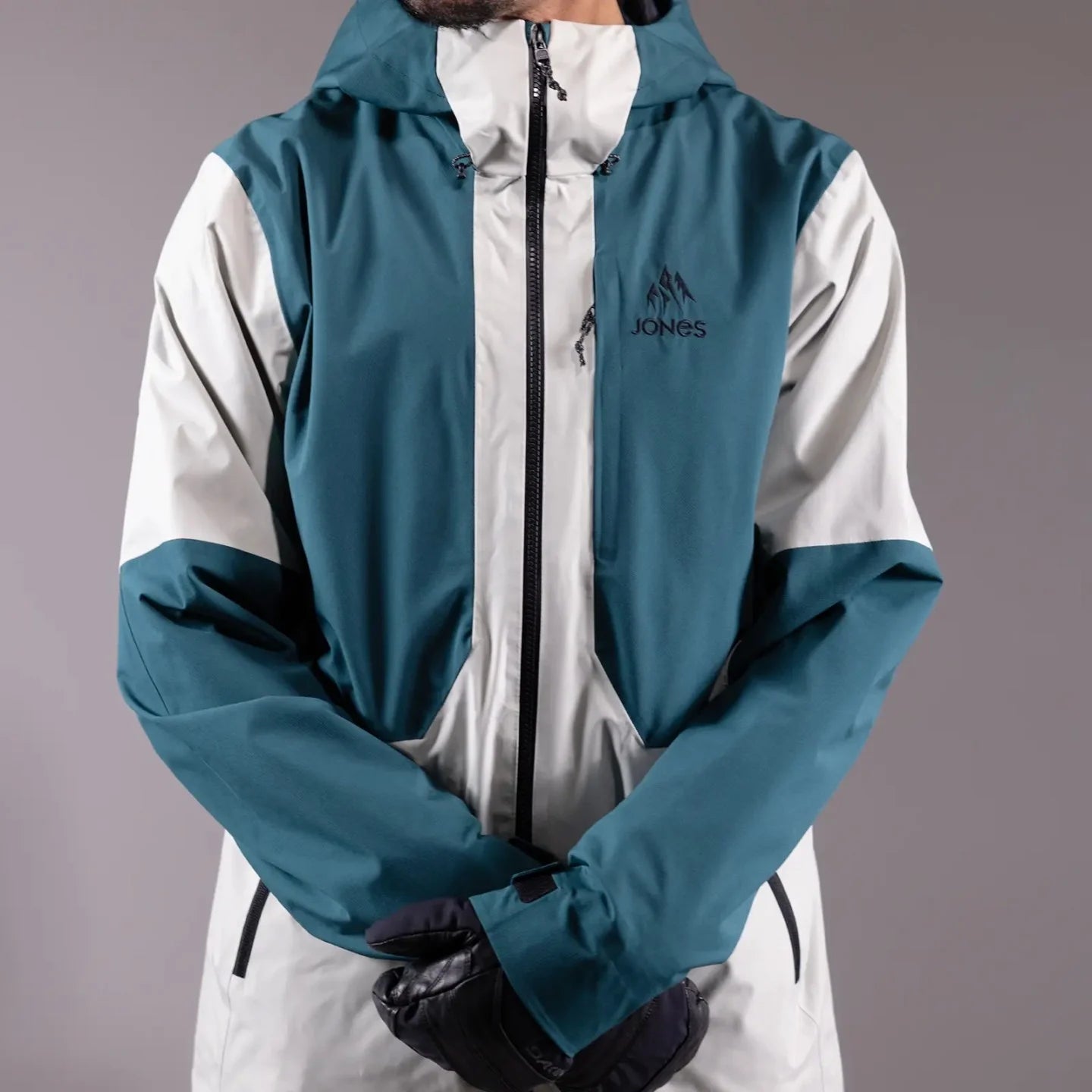 Snow Jacket JONES Mountain Surf Shell Jacket- Mens, Grey 2025