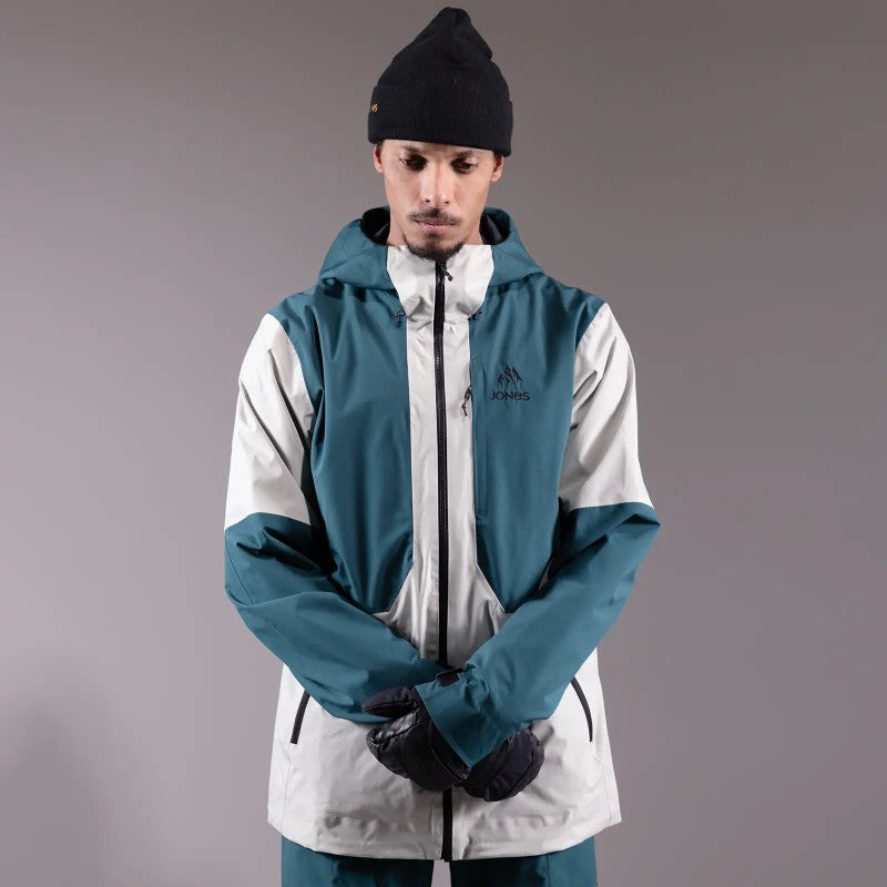 Snow Jacket JONES Mountain Surf Shell Jacket- Mens, Grey 2025