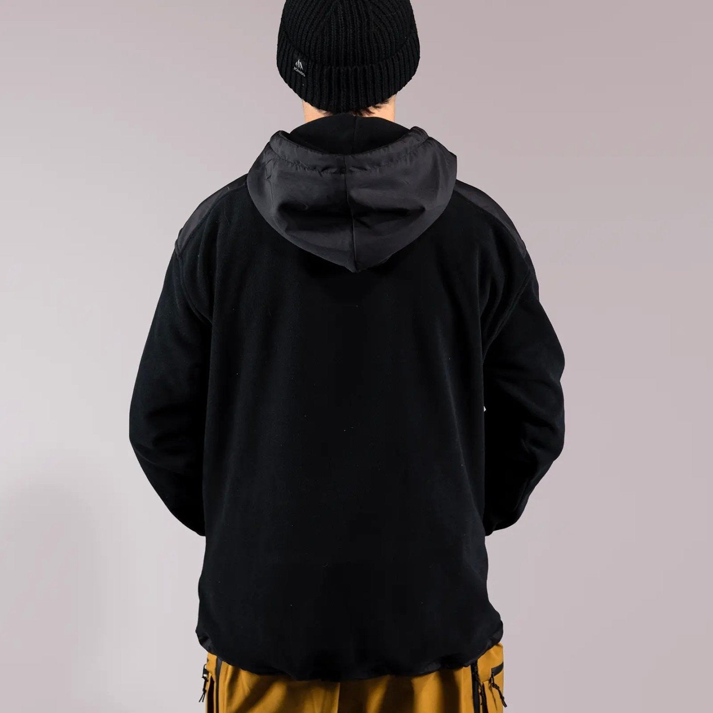 JONES Men's Recycled Fleece Hoodie- Stealth Black