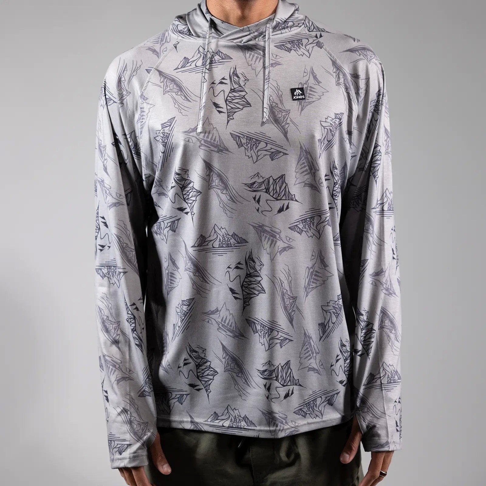 JONES Men's Shastarama Recycled Tech Hoodie- Smoke Grey