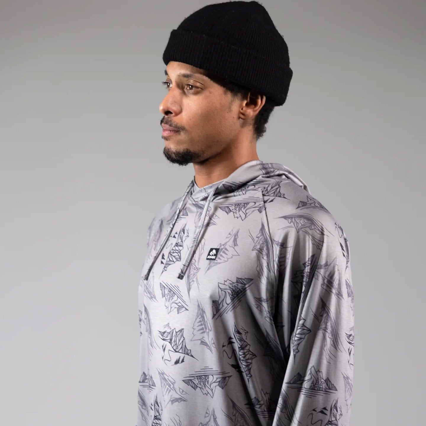 JONES Men's Shastarama Recycled Tech Hoodie- Smoke Grey