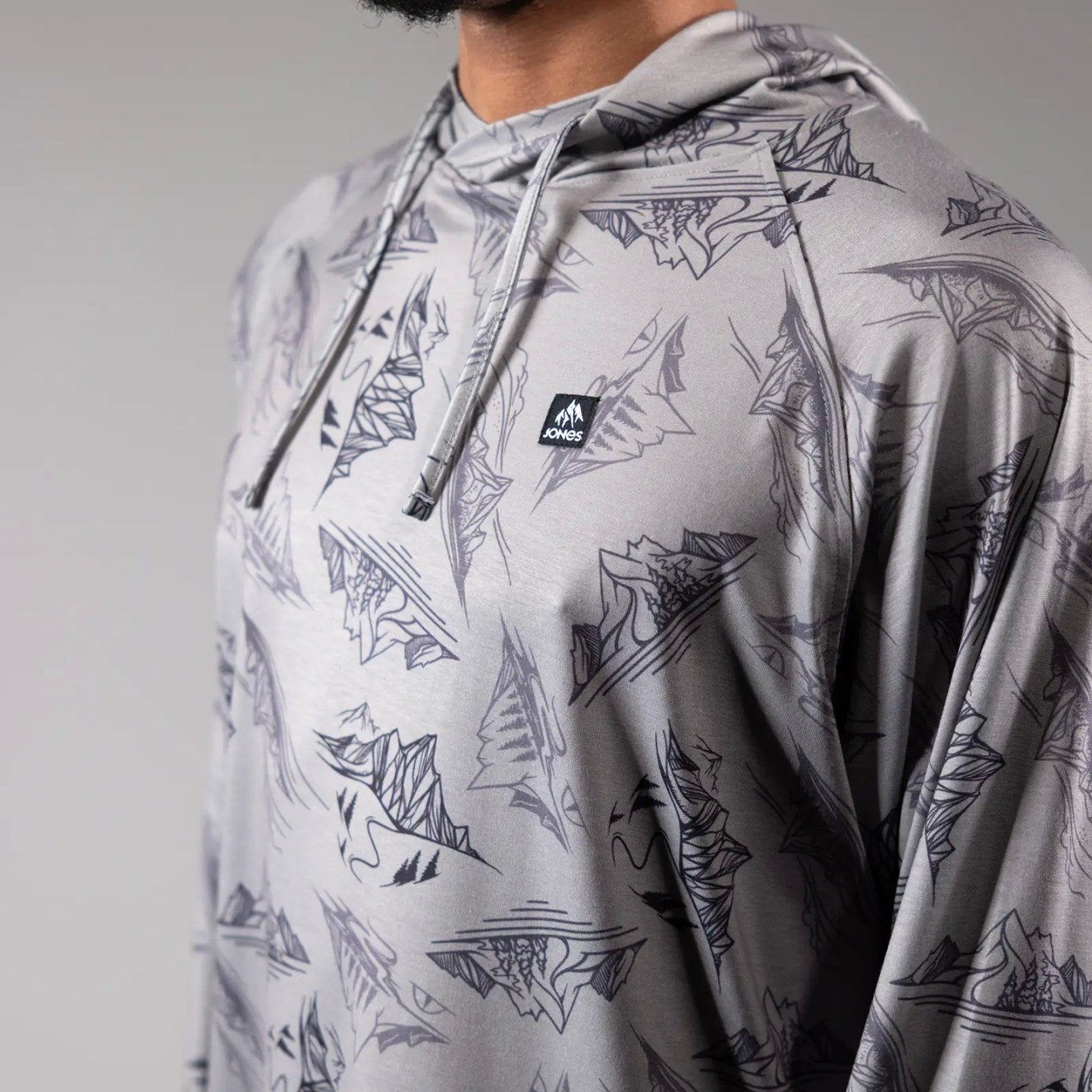 JONES Men's Shastarama Recycled Tech Hoodie- Smoke Grey