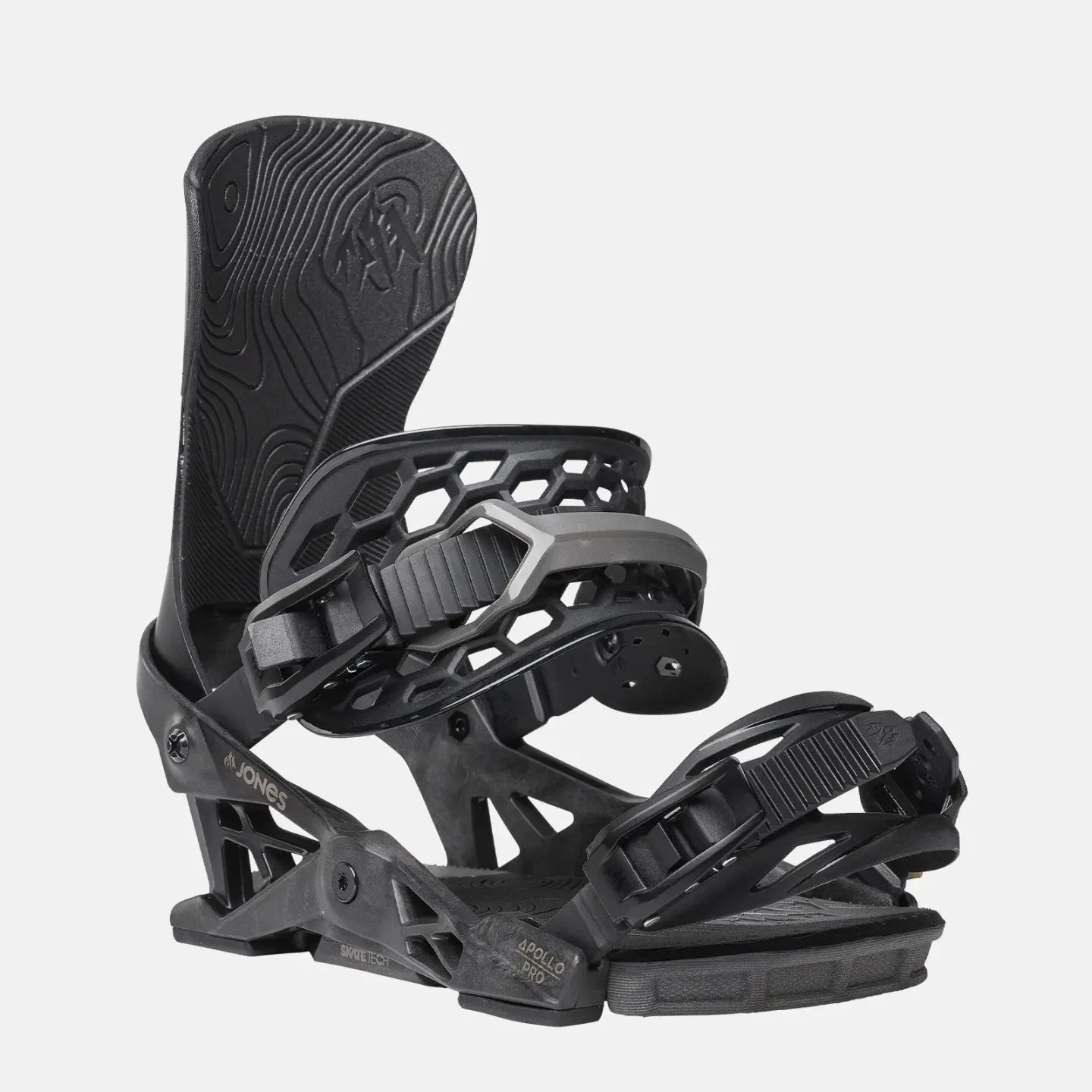 Snowboard Binding JONES Apollo Pro Mens-Stealth 2025