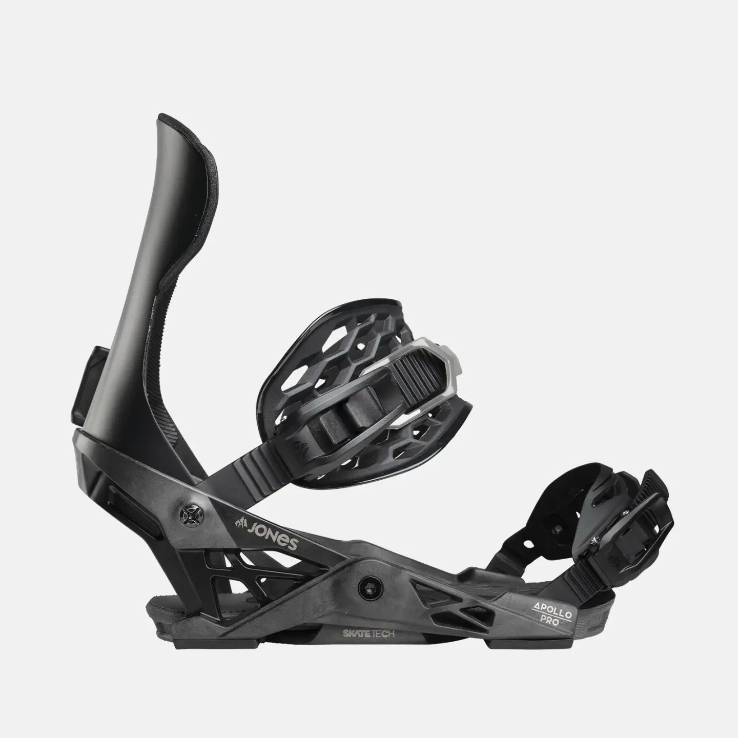 Snowboard Binding JONES Apollo Pro Mens-Stealth 2025