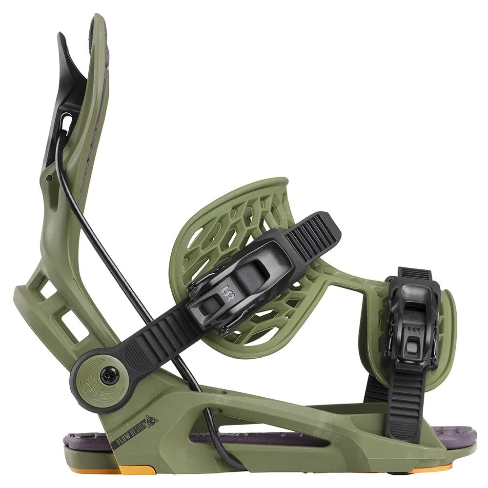 Snowboard Bindings FLOW FENIX- Green 2025