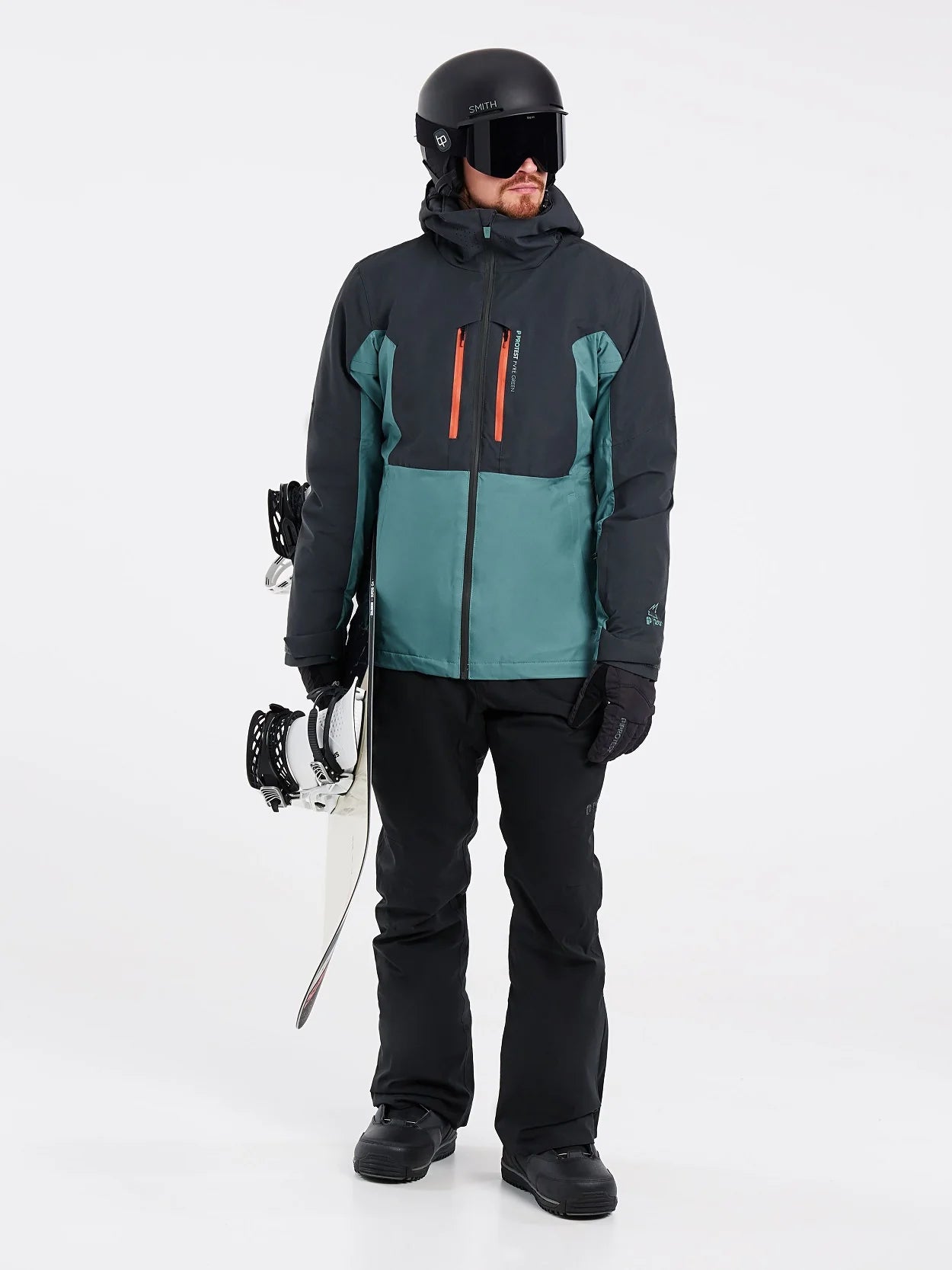 Snow Jacket PROTEST BARENT Mens Jacket - Atlantic Green