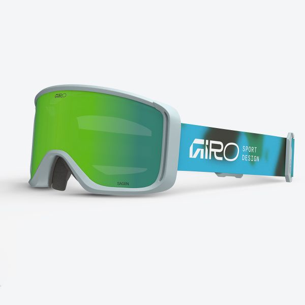 Snow Goggles SAGEN GIRO Frequency Blue/ London Green + Yellow Lenses (2 x lenses)
