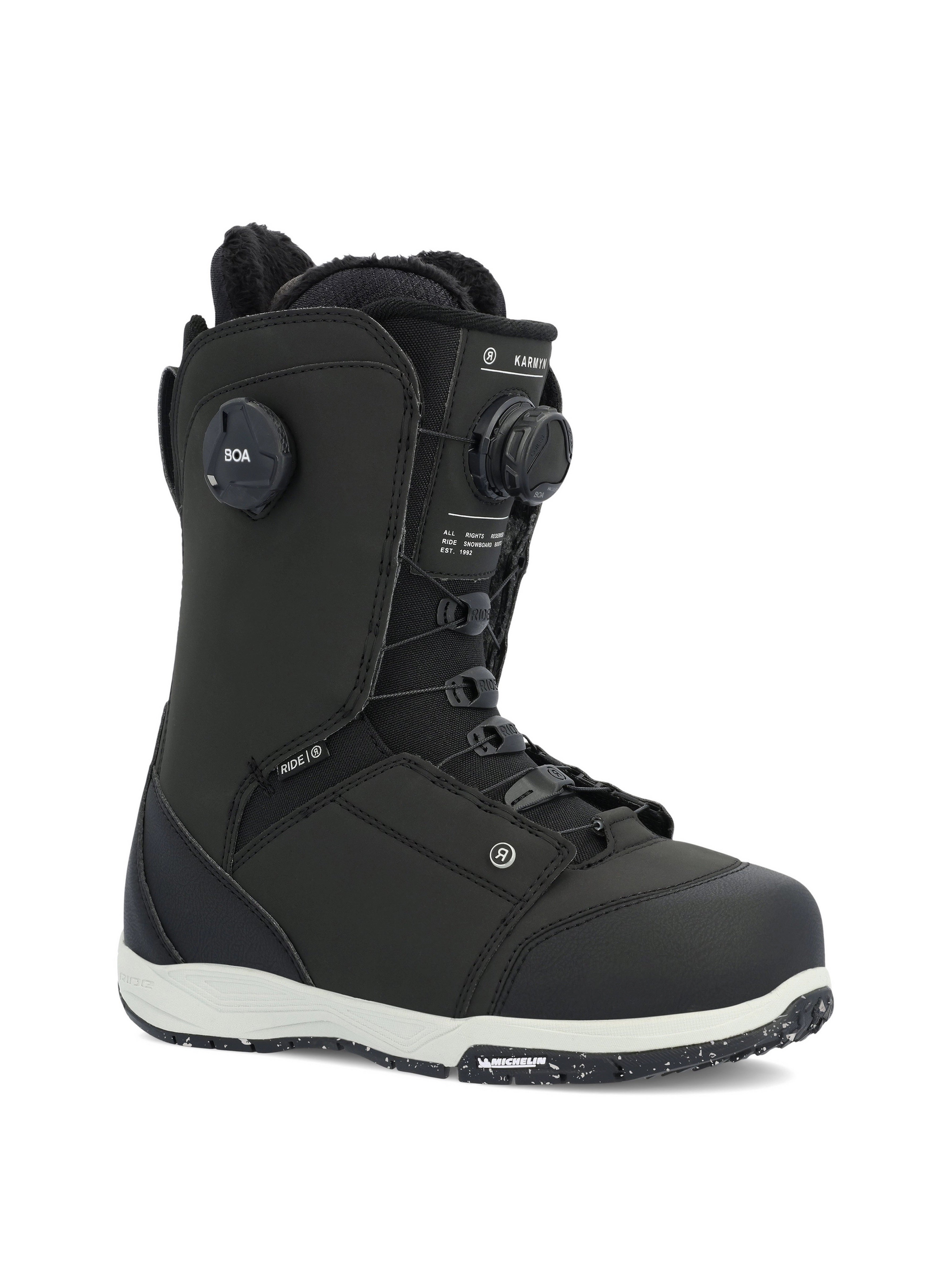 Snowboard Boots RIDE KARMYN ZONAL Double Boa, Womens- Black