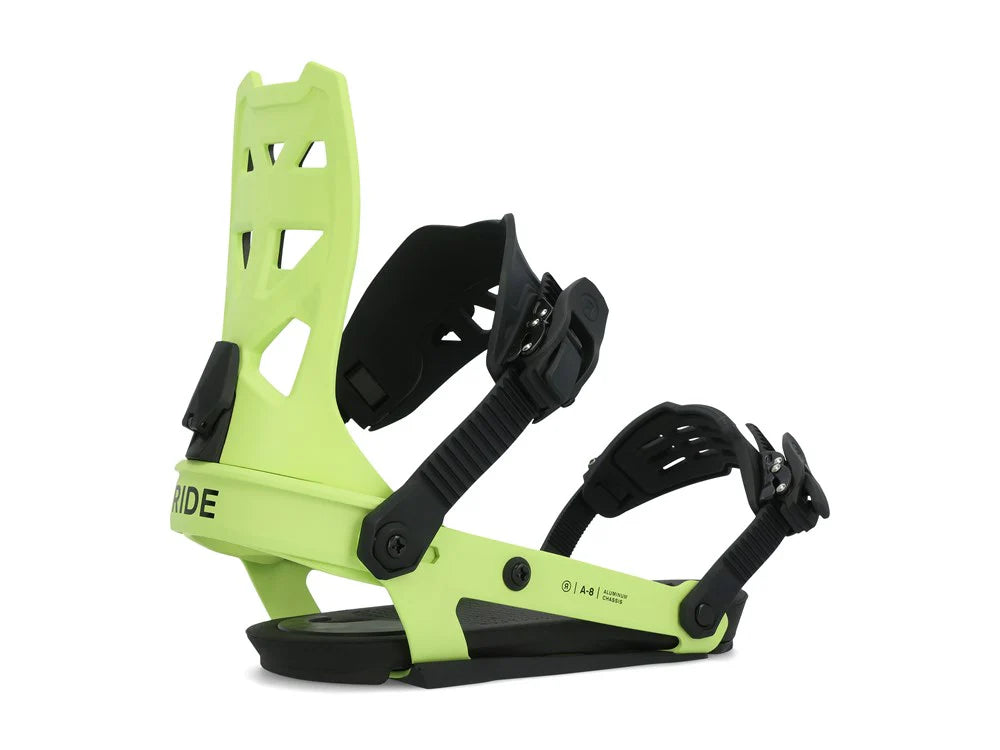 Snowboard Bindings A-8 RIDE, Lime