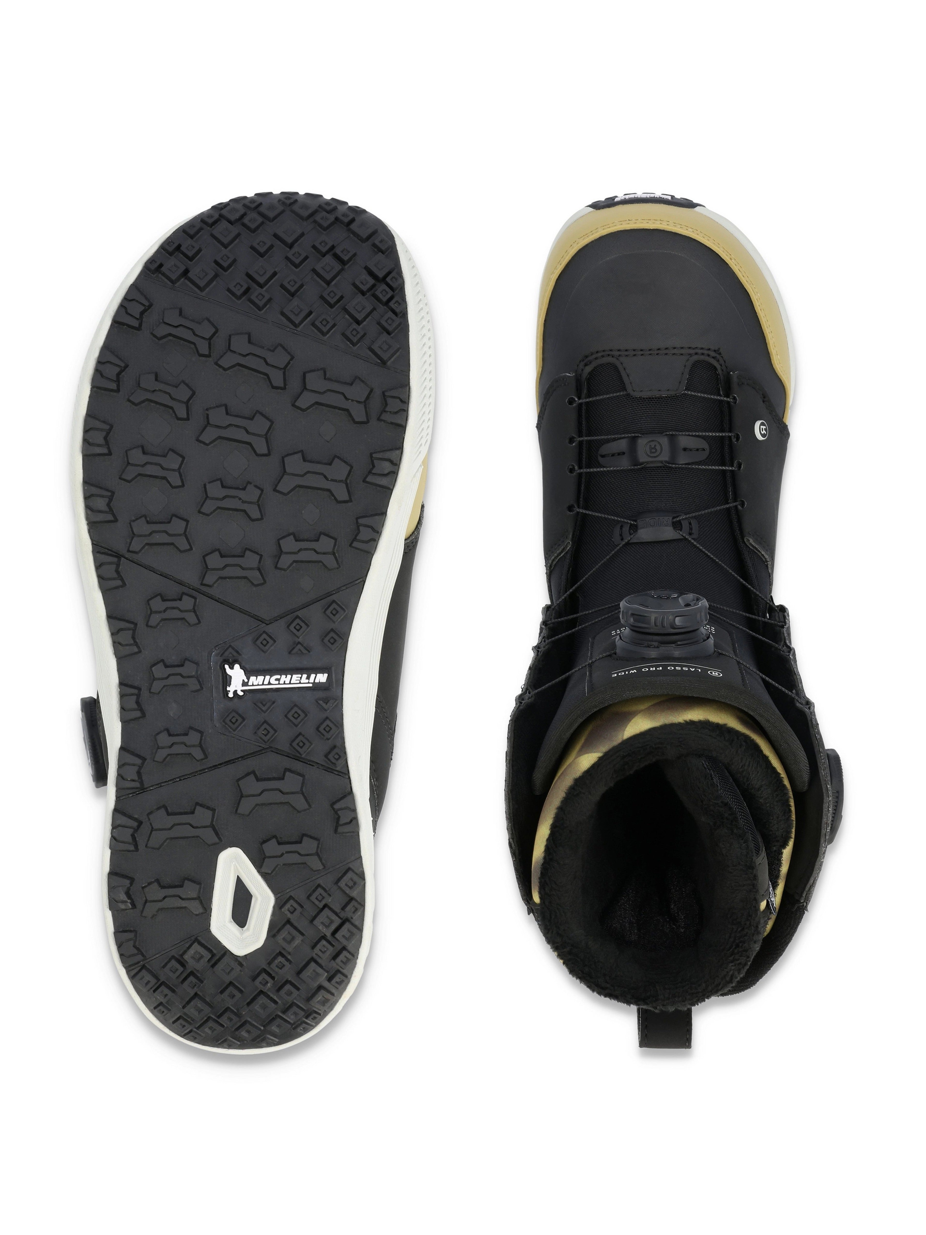 Snowboard Boots RIDE LASSO PRO WIDE DOUBLE BOA, Black