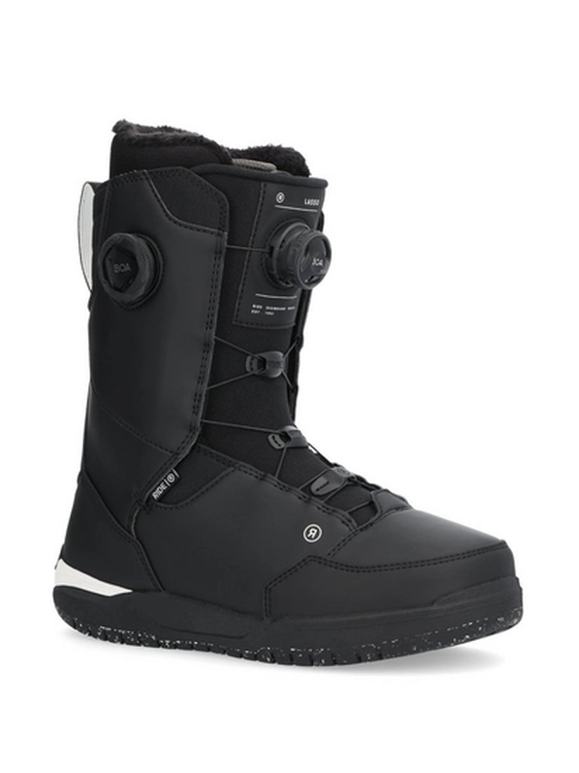 Snowboard Boots RIDE LASSO BOA, Black/White 2025