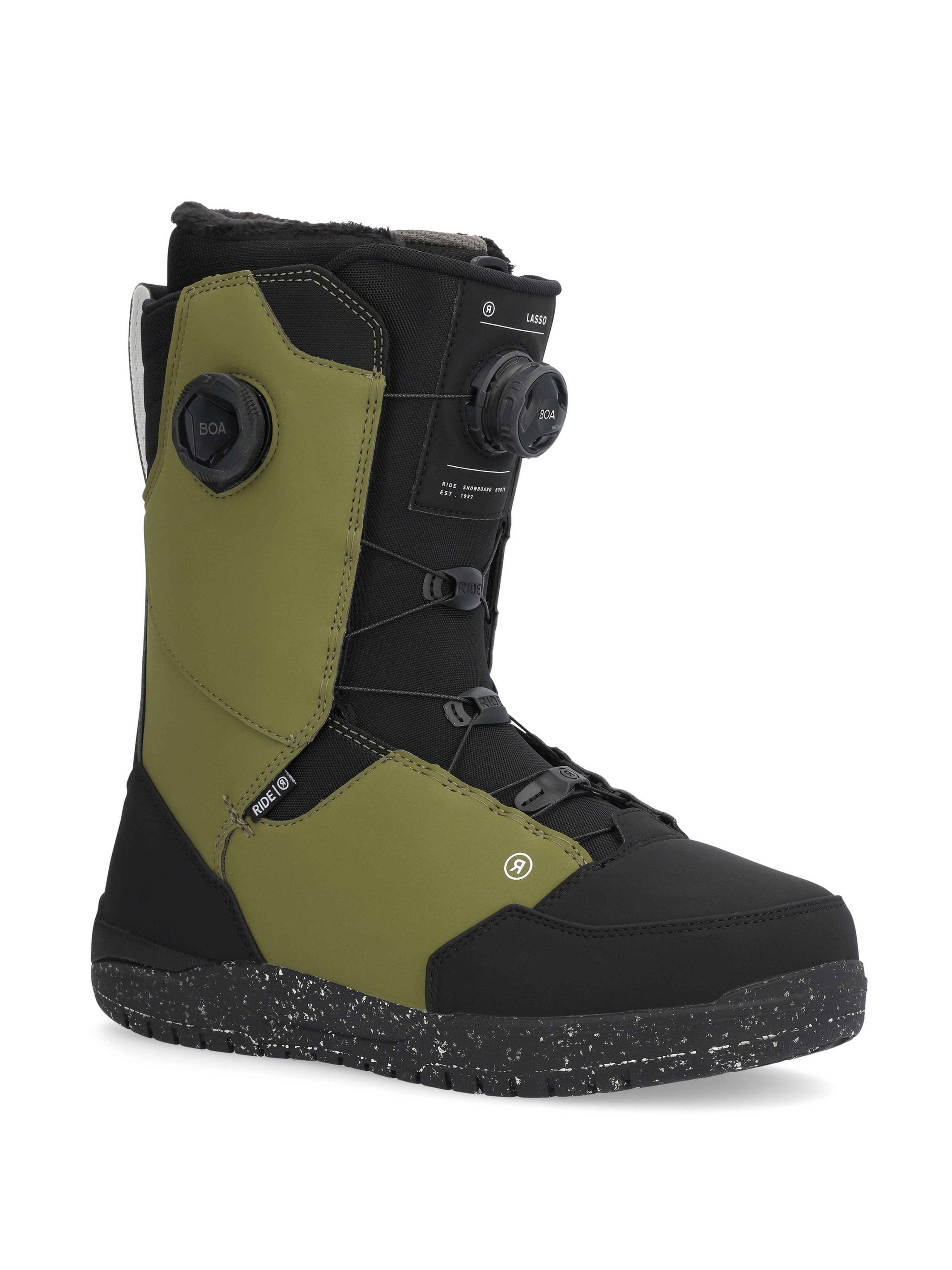 Snowboard Boots RIDE LASSO BOA, Olive 2025