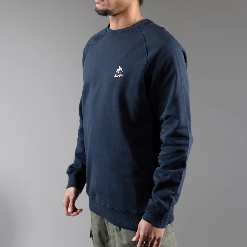 JONES Men's Sierra Organic Cotton Sweatshirt- Stealth Black