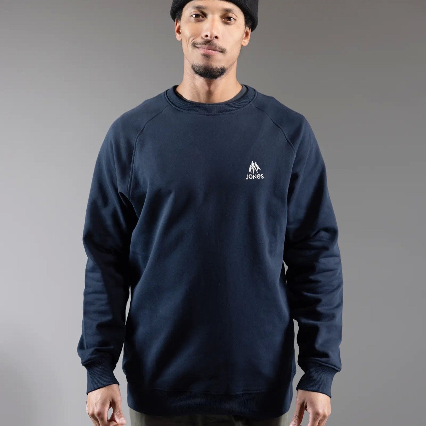 JONES Men's Sierra Organic Cotton Sweatshirt- Stealth Black