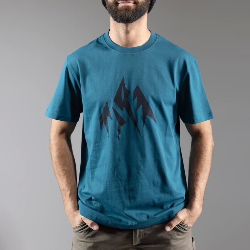 JONES Men's Sierra Organic Cotton Tee- Pacific Teal