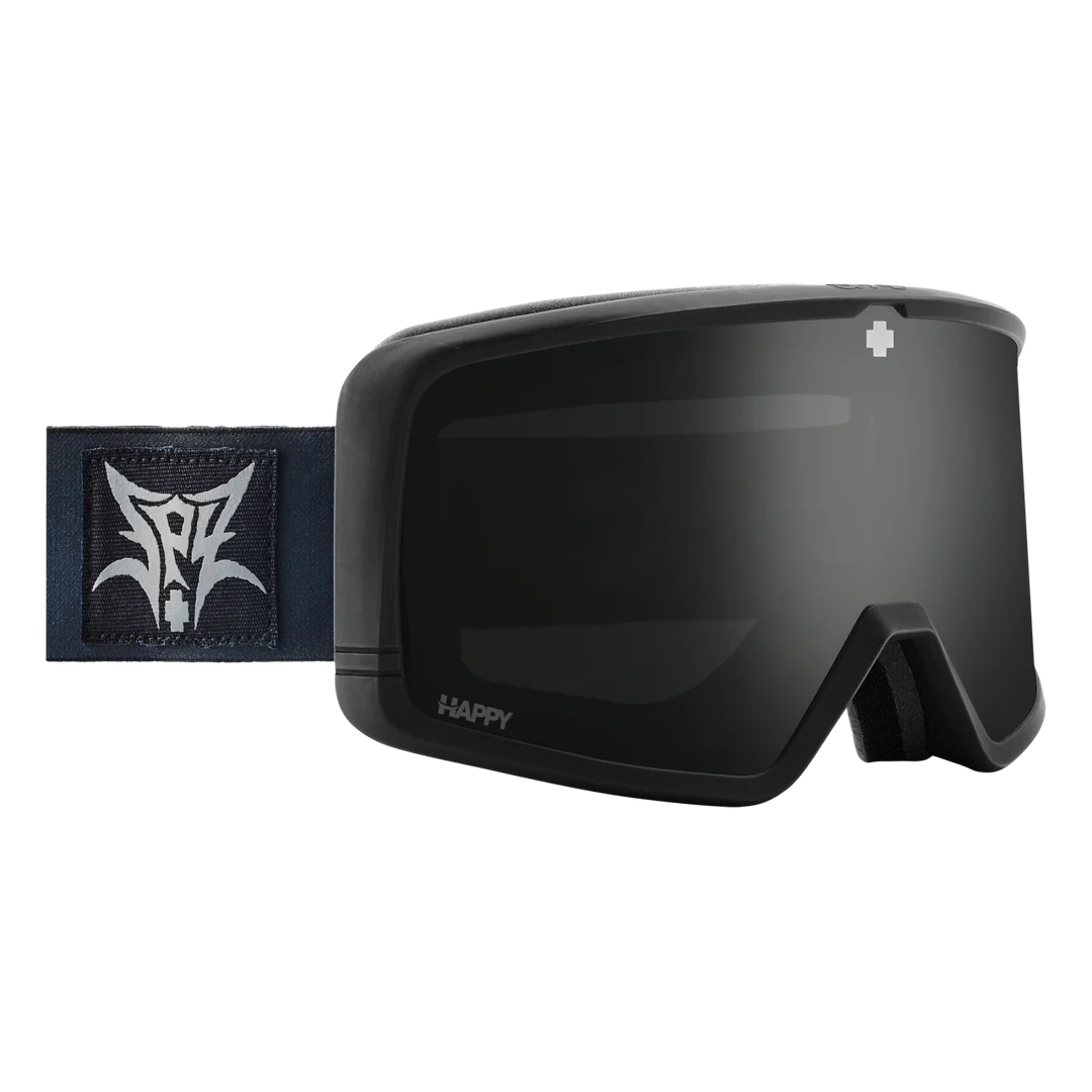 Snow Goggles SPY Megalith Black Metal - Happy Gray Green Black Mirror