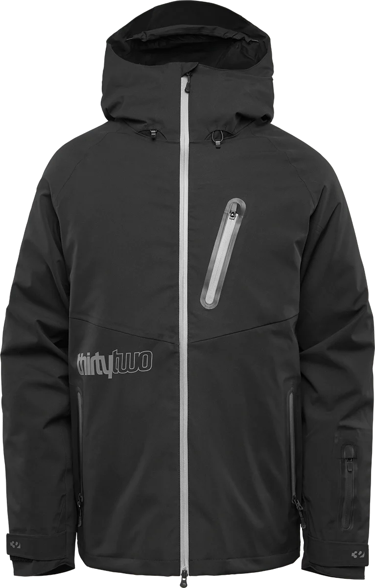 Snow Jacket THIRTYTWO Grasser Mens Jacket- Black, 2025
