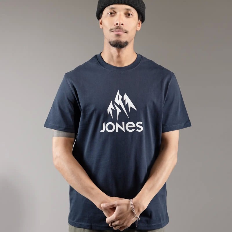 JONES Men's Truckee Organic Cotton Tee- Stealth Black